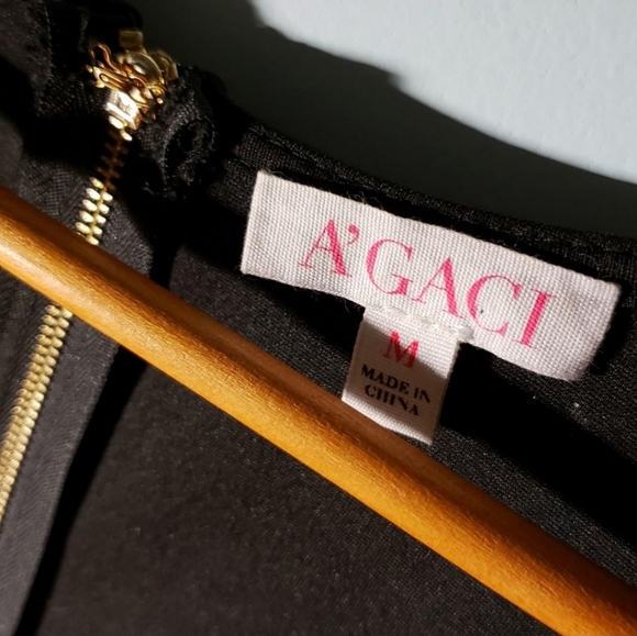 A'GACI Formal Puff Dress With Detail - Picture 2 of 4